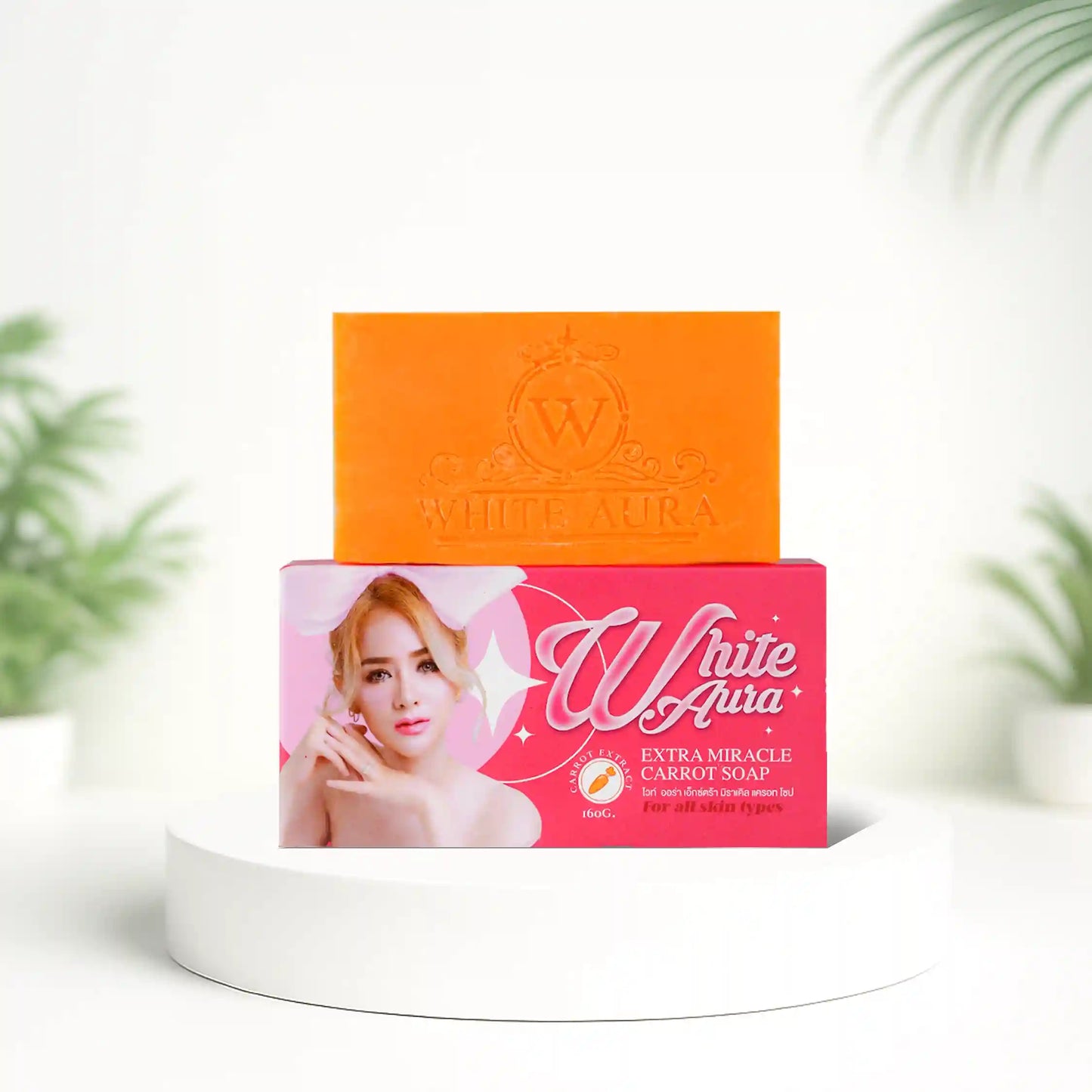 White Aura Miracle Carrot Soap